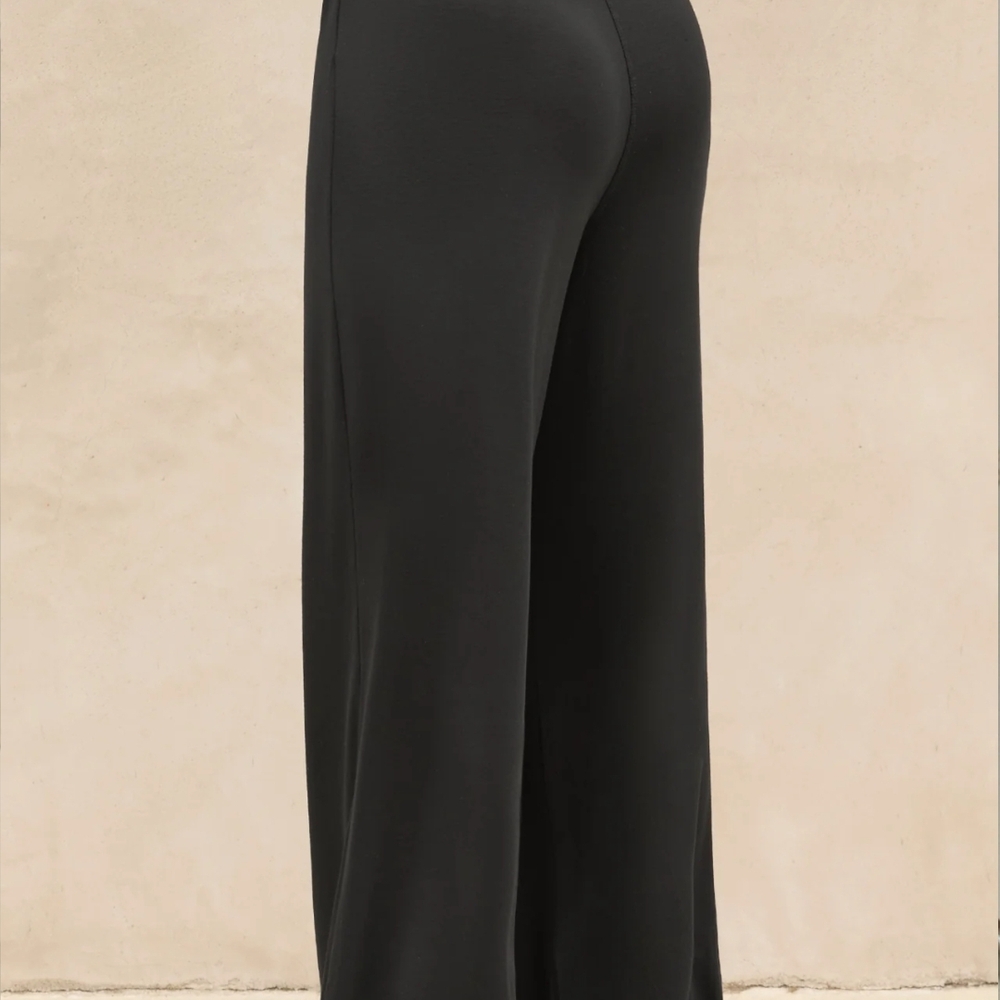 Joah Brown Black Wide Leg Pants M - Picture 4 of 5